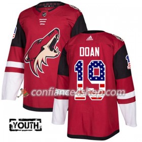 Adidas Maillot de Hockey Arizona Coyotes Shane Doan 19 2017-2018 Rouge USA Flag Fashion Authentic - Enfant